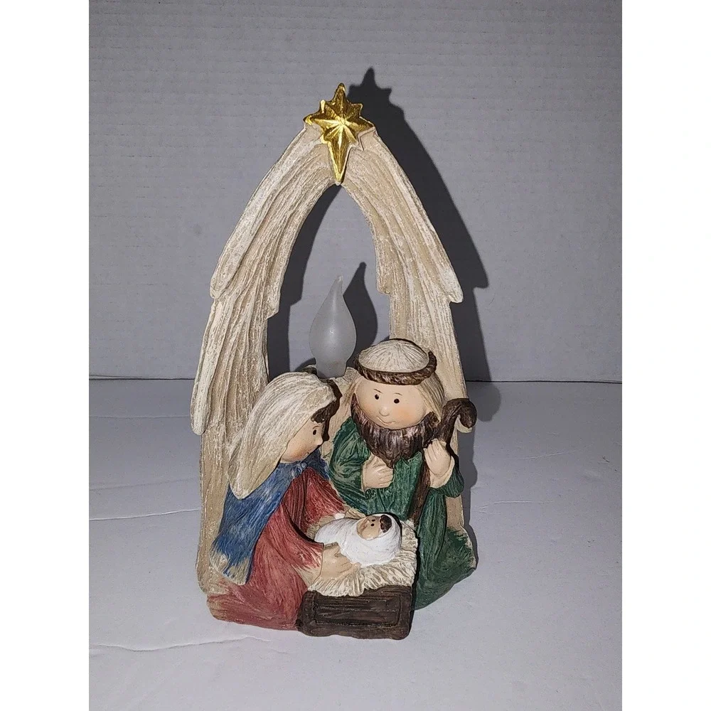 Nativity light‎ up scene nightlight battery candle